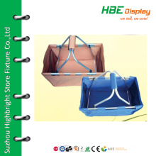 Wholesale folding double handle picnic basket